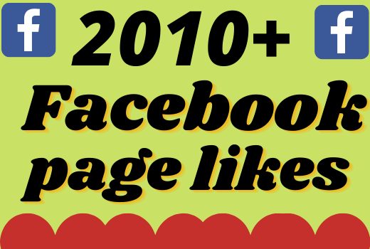 I will add 2010+ real and organic Facebook page likes