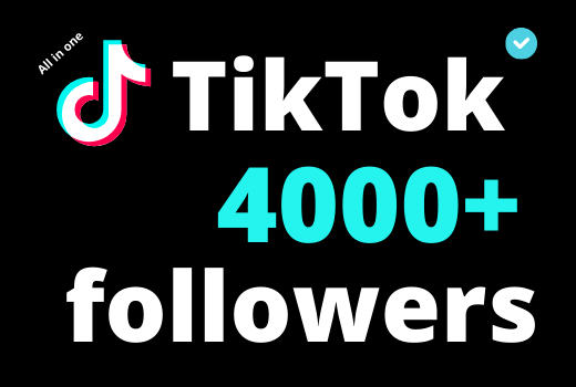 I will add 4000+ TikTok followers ,all followers are 100% real and organic.