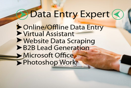 I will do the fastest data entry, website scraping, data collection, best virtual assistant
