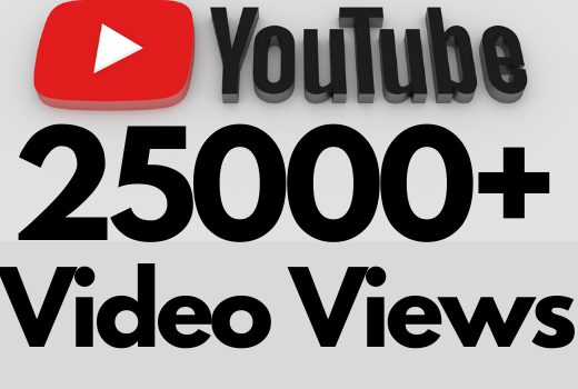 I will add 25000+ REAL AND non drop YouTube video views
