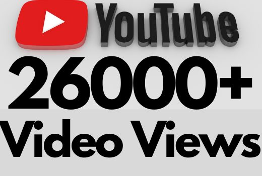 I will add 26000+ REAL AND non drop YouTube video views
