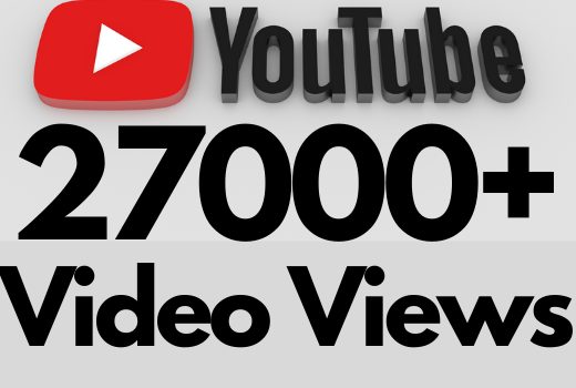 I will add 27000+ REAL AND non drop YouTube video views