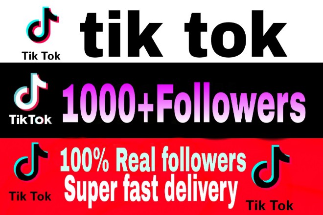 I will give you 1000 tiktok followers