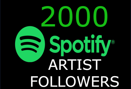 I will send you 2000+ spotify Artist followers