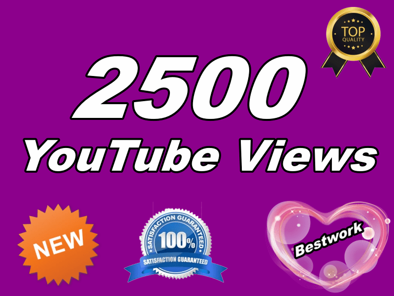I will give you 2000 YouTube Views