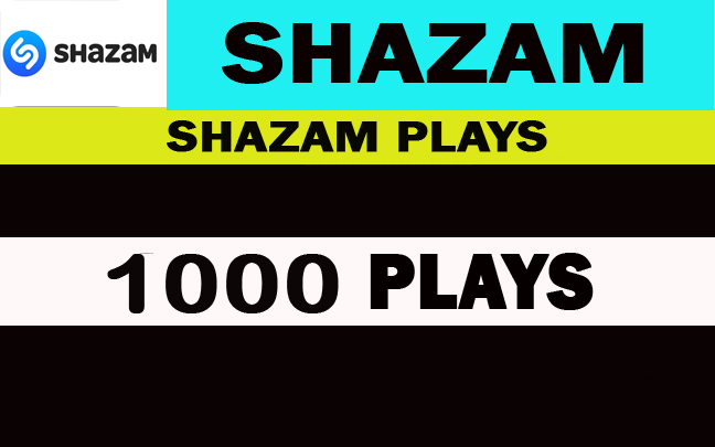 1000 Shazam Plays Nondrop,Real, Safe