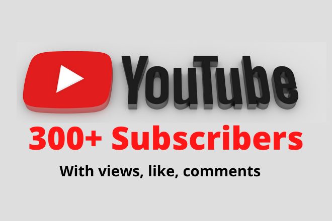 300 high quality subscribers YouTube