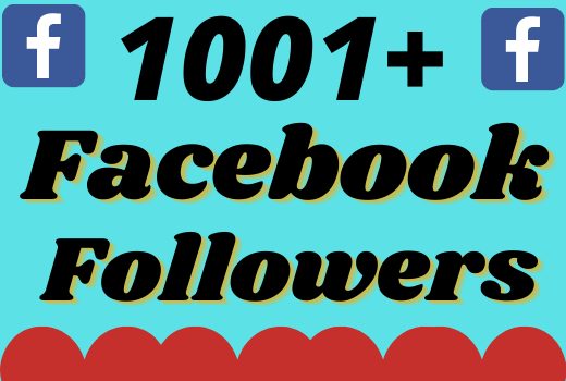 I will add 1001+ real and organic Facebook followers