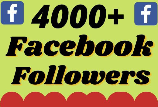 I will add 4000+ real and organic Facebook followers