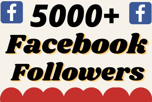 I will add 5000+ real and organic Facebook followers