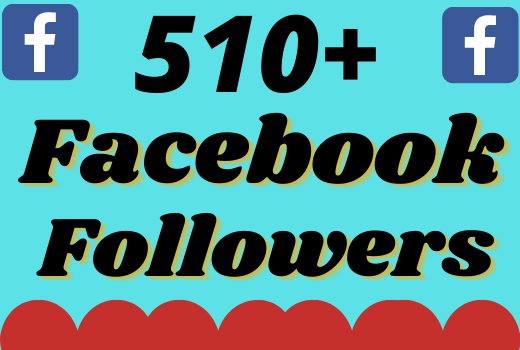 I will add 510+ real and organic Facebook followers