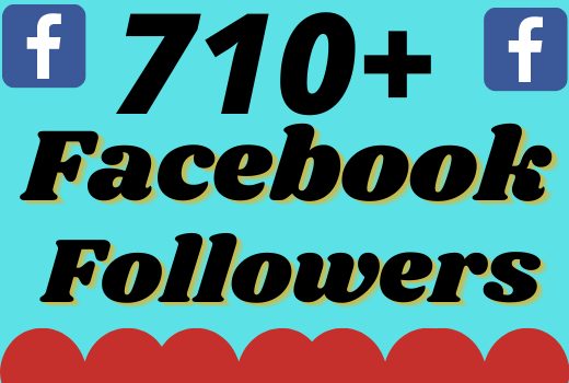 I will add 710+ real and organic Facebook followers