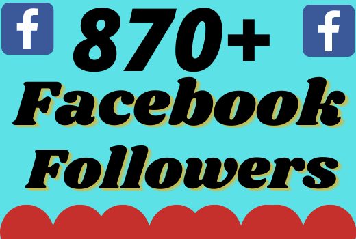 I will add 870+ real and organic Facebook followers