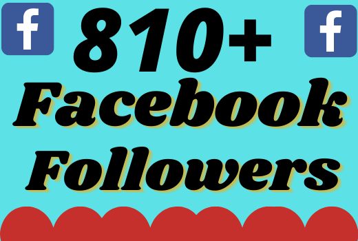 I will add 810+ real and organic Facebook followers