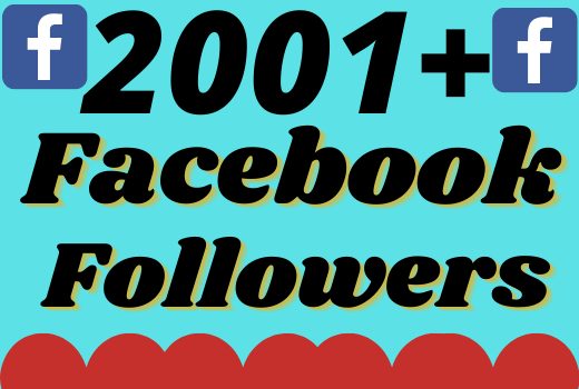 I will add 2001+ real and organic Facebook followers