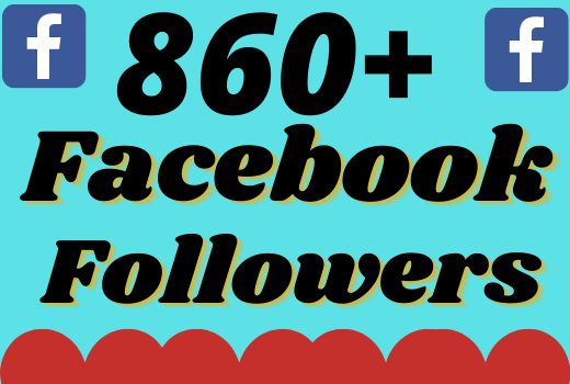 I will add 860+ real and organic Facebook followers