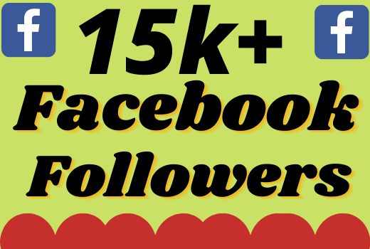 I will add 15000+ real and organic Facebook followers