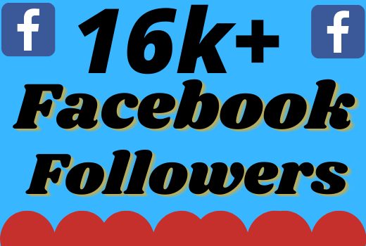 I will add 16000+ real and organic Facebook followers