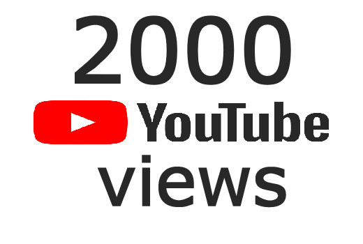 2000 youtube views – Non-Drop and Lifetime Guaranteed