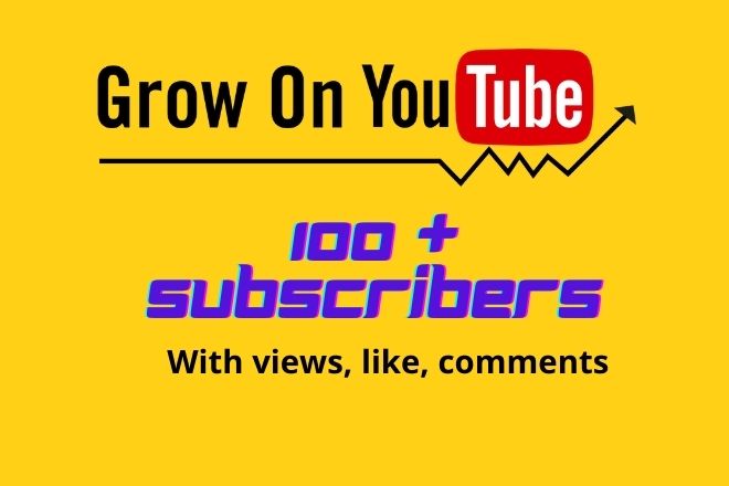 Real YouTube subscribers 100+ Non Drop.
