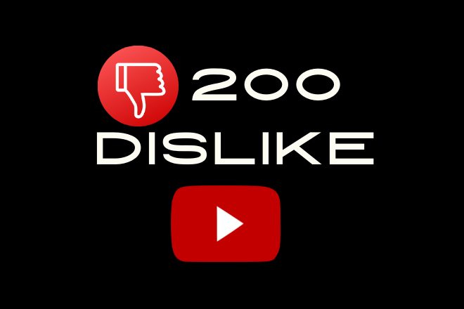 200 dislikes on the YouTube video