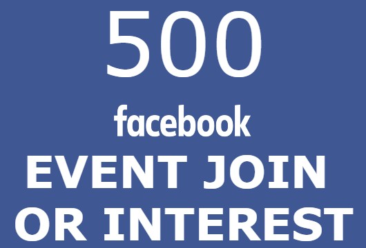 Send You 500 Facebook – Event Join Interested OR going HQ>Instant