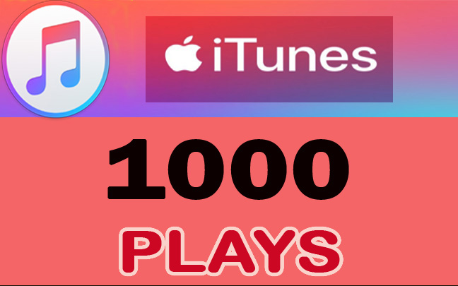 1000 iTunes/ Apple streams/Plays Worldwide