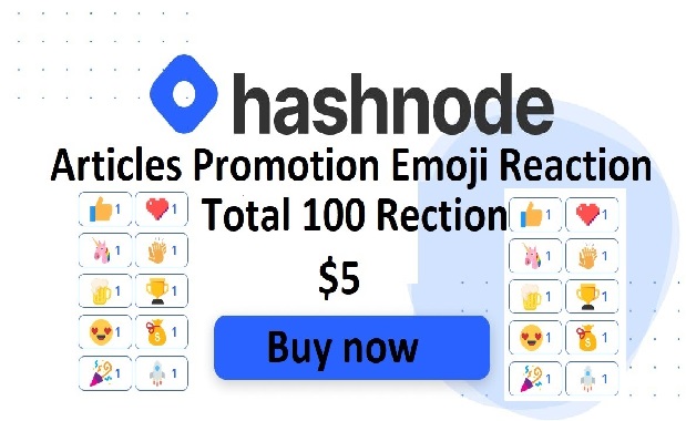 Give 100+ Hashnode Emoji Reaction on your Hashnode Article