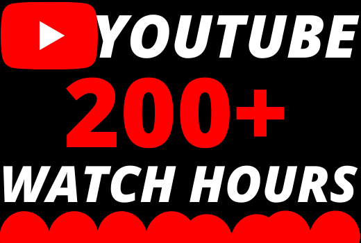 I will give you 200+ organic youtube watch hours superfast