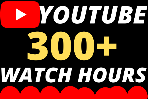 I will give you 300+ organic youtube watch hours superfast