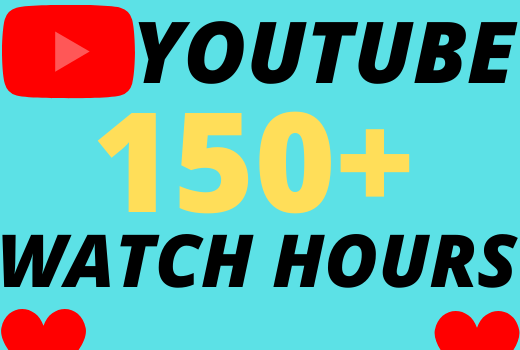 I will give you 150+ organic youtube watch hours superfast