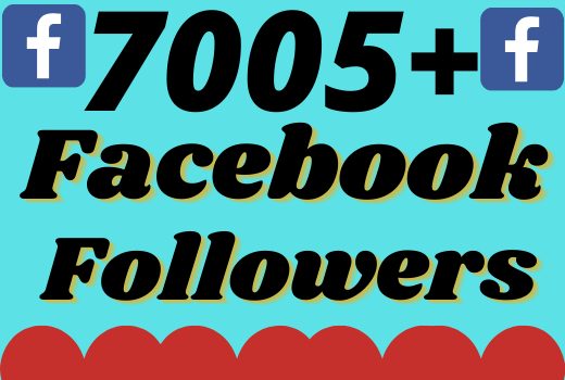 I will add 7005+ real and organic Facebook followers