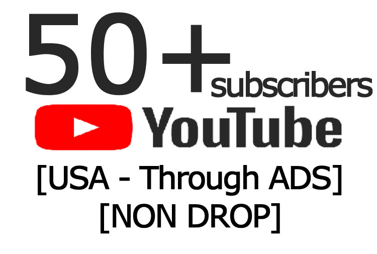 50+ YouTube Subscribers NON DROP