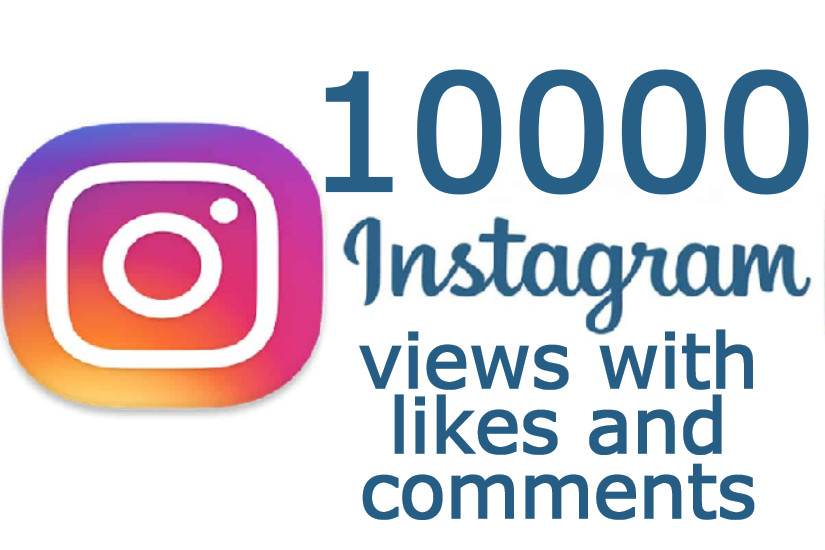10K Instagram Real views with 500 likes and 50 comments