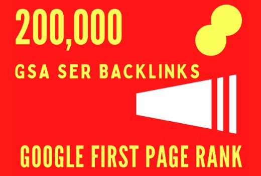 I WILL 200k GSA SER SEO backlinks for faster website ranking