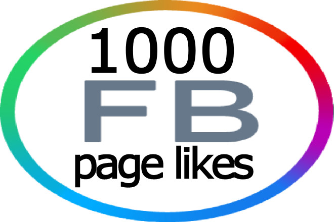 1000 Facebook Page Likes High quality