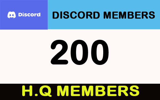 200 Discord H.Q Members/Invites