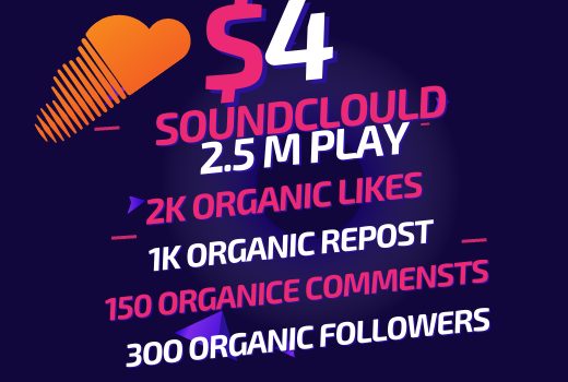Do Organic Music Promotion 2.5M Play, 2000 Like , 1000 repost ,150 Comments & 300 Follower