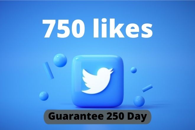 I will Provide 750 Twitter likes, No Drop, Lifetime Guarantee