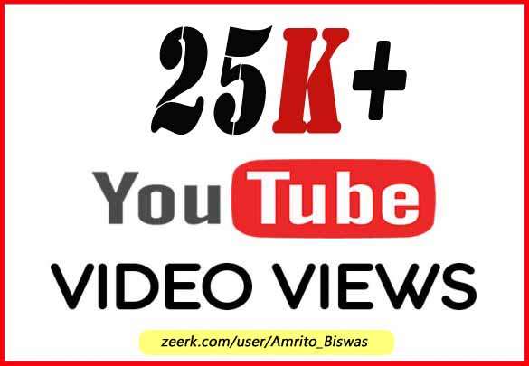 Get 25K+ YouTube Views.Lifetime Guarantee