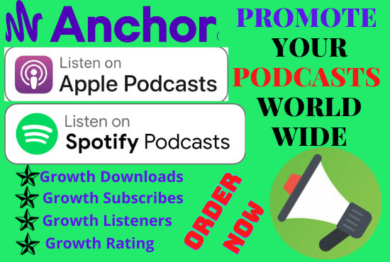 I will promote and advertise your podcast to grow active audiences