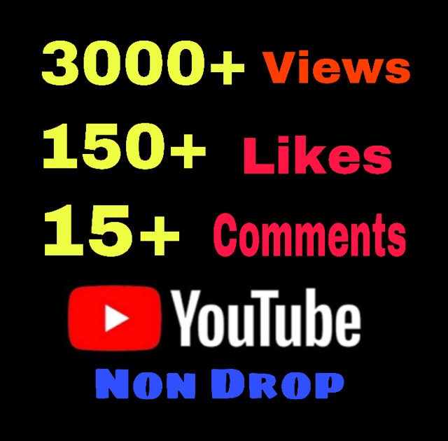 Add 3000+ Views , 150+ Likes & 15+ Related Comments on YouTube Video. Non Drop Guaranteed!