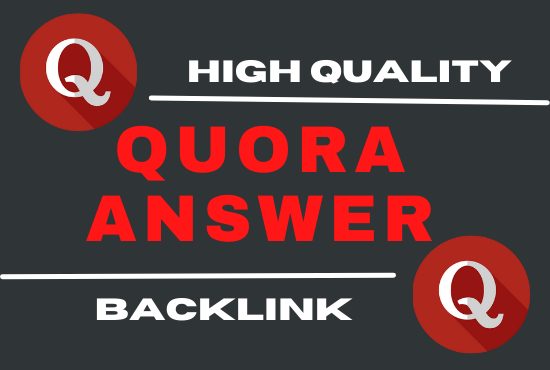 I will promote your website 11 High-quality Quora Answer Backlinks