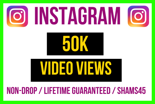 Get 50000+ Instagram Posted Video Views Instant, lifetime guaranteed, Non-drop, and active user