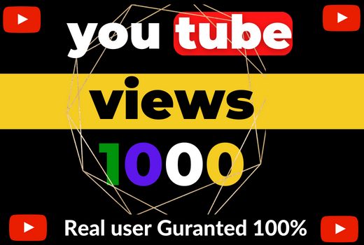 Get 1000 YouTube video views H.Q