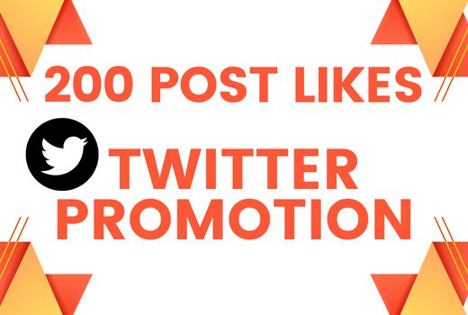 Increase 200 High-quality Twitter Post Likes in your post