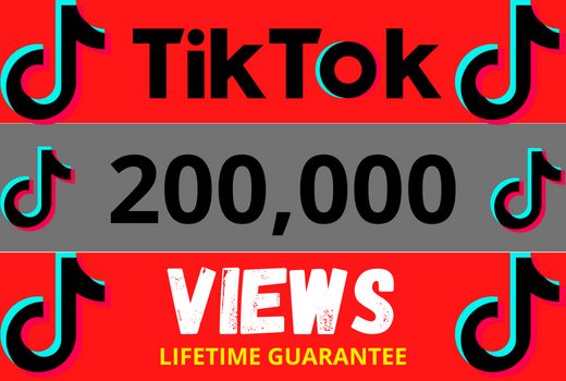 Get 200K+ Tiktok Post Video Views, Non-Drop, and Lifetime Permanent