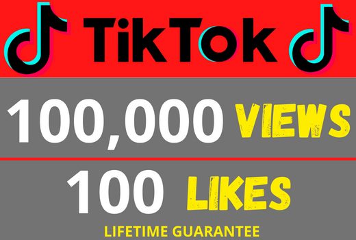 Get 100K+ Tiktok Post Video Views whith 100+ like , Non-Drop, and Lifetime Permanent