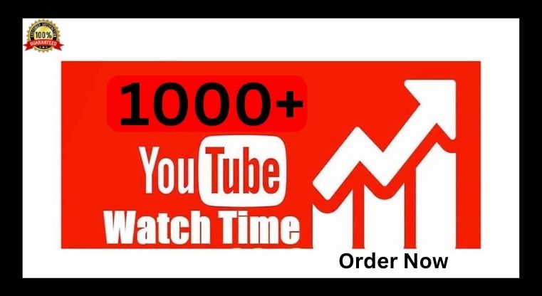 I will provide 1000+ Youtube Watchtime HQ Service Nonedrop gueranted