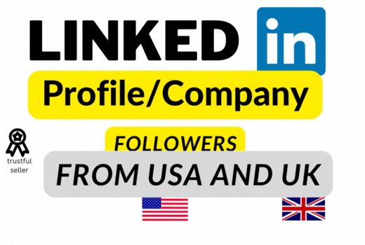 LinkedIn HQ Company or Profile [ USA OR UK ] 500+ Followers super fast best services on zeerk